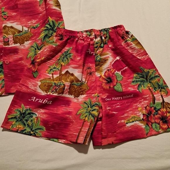 Rima boys size 5/6 beach boys short set size Large - Picture 2 of 6
